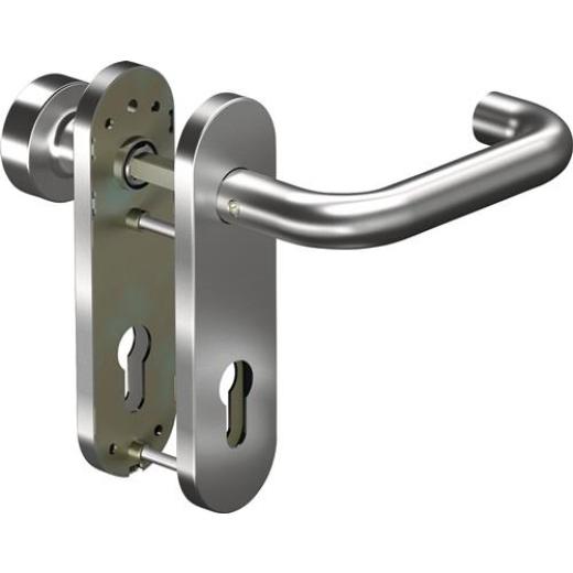 Kurzschildgarnitur CORE+ 8100 8MM/3020/7051 72MM PZ AL Alu.F1 rd Wechselgrt.OGRO