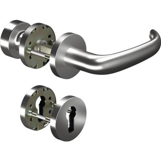 Rosettengrt.CORE+8999 8 mm/3020N/6501/6612 PZ AL Alu.U-Form DIN L/R fl.D/K OGRO