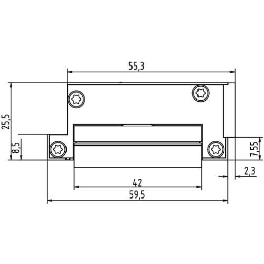 Elektrotüröffner A5010--A 6-24 V AC/DC Kompakt DIN L/R GEZE