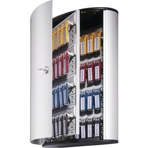 Schlüsselschrank Key-Box H400xB302xT118mm 1-türig Zylinderschl.Anz.Hak.72