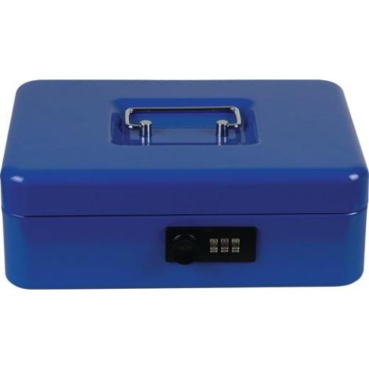 Geldkassette MONEY CODE B.250xH.90xT.180mm blau lack.BURG-WÄCHTER