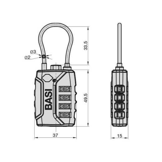 Kofferschloss 625 TSA