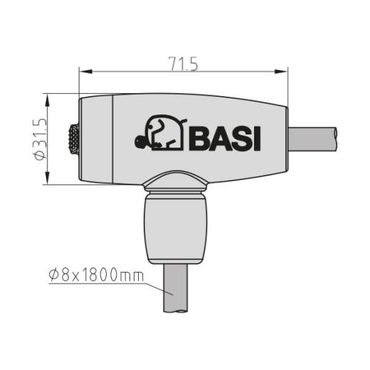 Spiral cable lock with key | Length 1.8 m - Diameter 8 mm