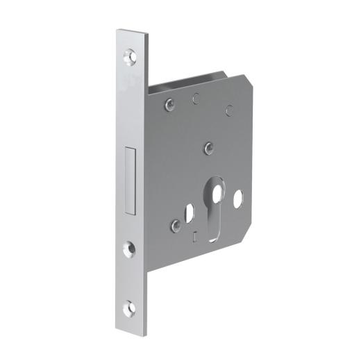 Einsteck-Riegelschloss ES 964, 20/55 mm, PZ Ausführung, Stulp käntig, DIN links/rechts