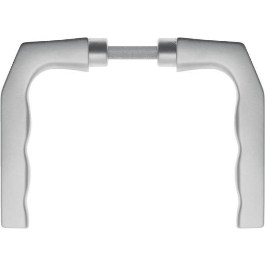 Türdrückerpaar 125Z Alu.F1 o.Rosetten 4-KT.8mm EDI