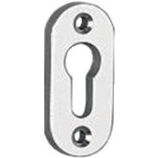 Schlüsselrosette 3393/0000 Alu.F1 Schildst.8mm PZ ov.EDI