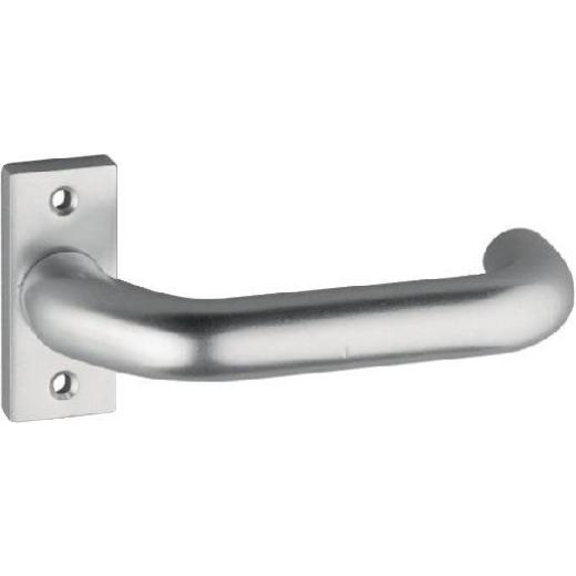 Profiltürdrückerlochteil 2308/0000 Alu.F1 ktg 8mm gekr.EDI