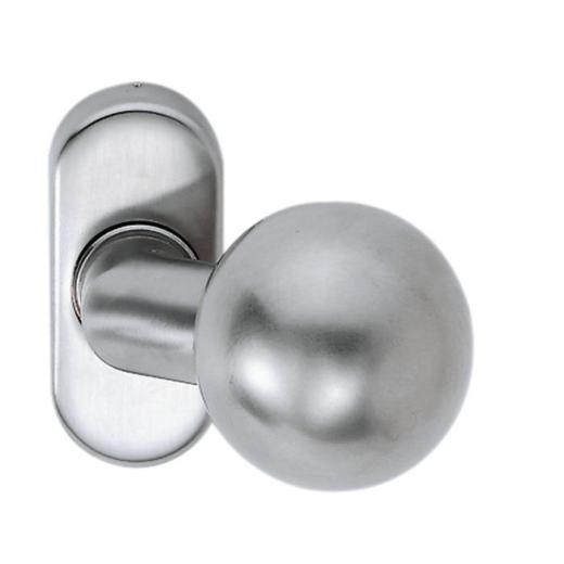 Profiltür-Knopf 2033/4020 Material Alu.F12 fest EDI