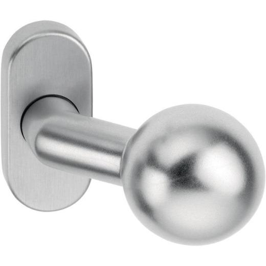 Feuerschutzkugelknopf 2133/4020 VA EST Ovalrosette Profiltür EDI