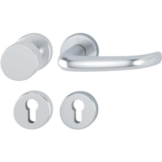 Rosettengrt.San Fran.58/42KV/42KVS/1301 Alu.F1 U-Form PZ DIN L/R fl.D/K HOPPE