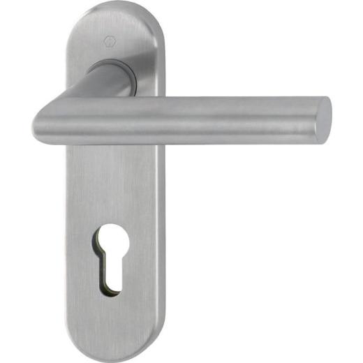 Kurzschildgarnitur Ams.E1400Z/353K VA F69 PZ rd Drückergrt.HOPPE