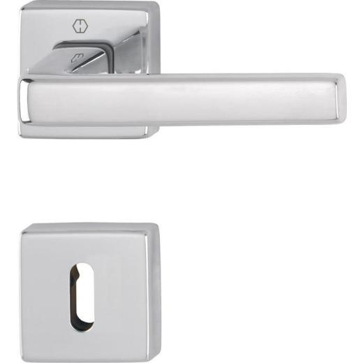 Rosettengrt.Dublin 1124/843KV/843KVS Alu.F249 eck.OB DIN L/R D/D HOPPE