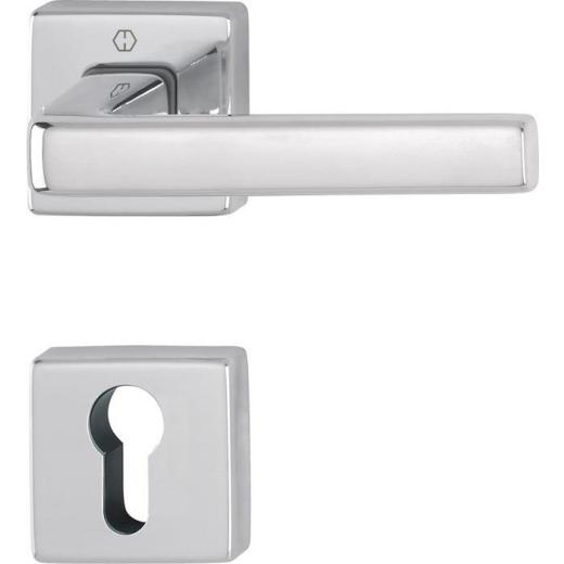 Rosettengrt.Dublin 1124/843KV/843KVS Alu.F249 eck.PZ DIN L/R D/D HOPPE