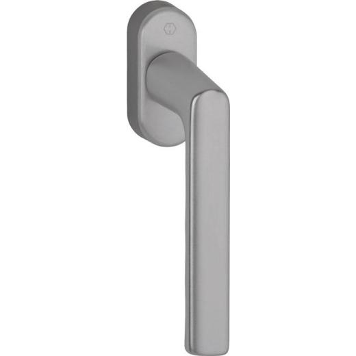 Fenstergriff Hamburg 0700L/U26 Alu.F9 Alu.stahlfarben 32-42mm Stand.HOPPE