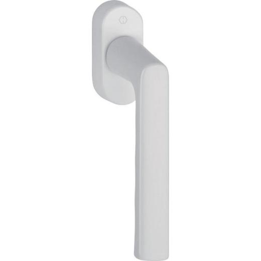 Fenstergriff Hamburg 0700L/U26 Alu.F9016 verkehrsweiß 32-42mm Stand.HOPPE