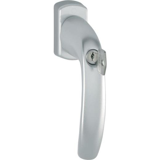 Fenstergriff NY 0810S/U10 Alu.F9016/verkehrsweiß 32mm abschl.HOPPE