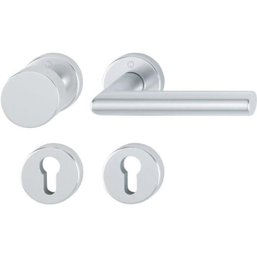 Rosettengrt.Ams.58/42KV/42KVS/1400 Alu.F1 U-Form PZ DIN L/R fl.D/K HOPPE