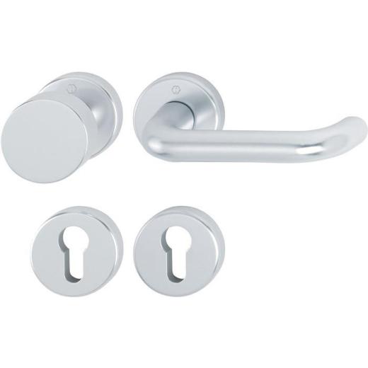 Rosettengrt.Paris 58/42KV/42KVS/138L Alu.F1 U-Form PZ DIN L/R fl.D/K HOPPE