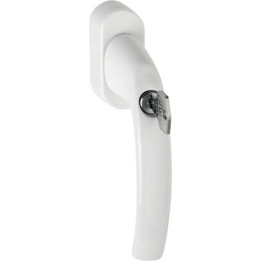 Fenstergriff Atlanta 0530S/US952 Alu.F9016/verkehrsweiß 32-42mm abschl.HOPPE
