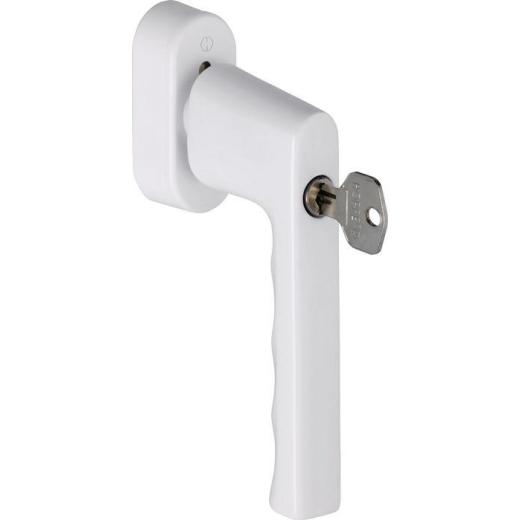 Fenstergriff Hamburg 0700S/UD9020 Alu.F9016/verkehrsweiß 32-42mm abschl.HOPPE