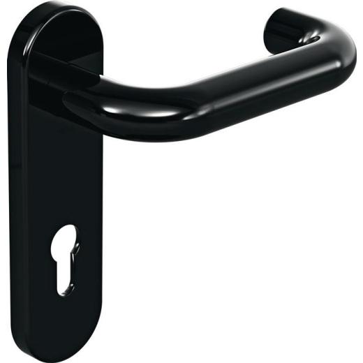 Kurzschildgarnitur 111R01.110 90 Ku.90 PZ rd Drückergrt.HEWI