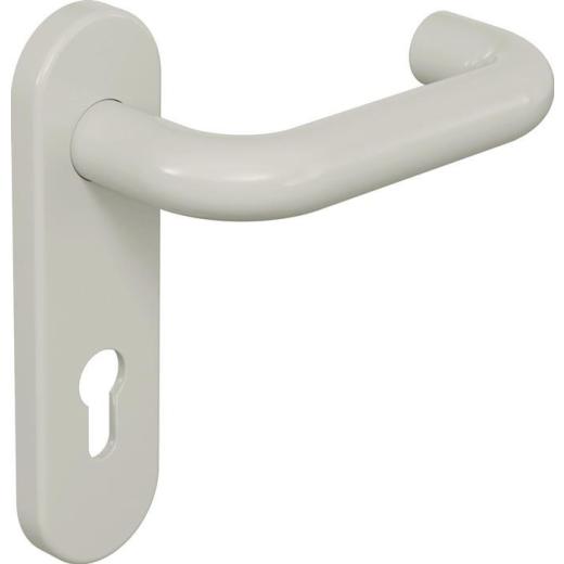 Kurzschildgarnitur 111R01.110 97 Ku.97 PZ rd Drückergrt.HEWI