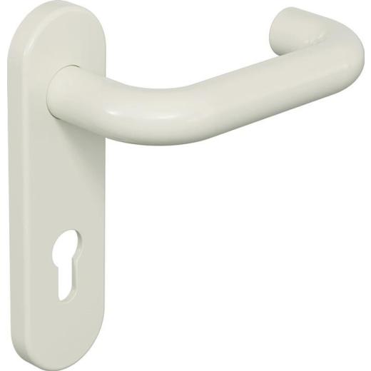 Kurzschildgarnitur 111R01.110 99 Ku.99 PZ rd Drückergrt.HEWI