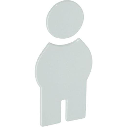 Symbol Mann 801.91.010 PA Farb-Nr.99 B.71,5mm H.150mm S.3mm HEWI