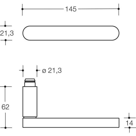 Rosettengrt.270XAH01.130 VA rd.PZ DIN L/R D/D HEWI