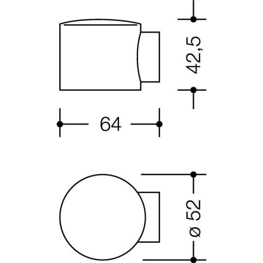 Bodentürpuffer 615B 90 D.52mm H.42,5mm Ku.90 tiefschwarz ma Dübelmontage HEWI
