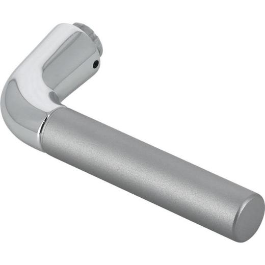 Türdrückerlochteil 1505 Alu.F49/F9-2 stahlfarben ma 4-KT.8mm DIN L/R HOPPE