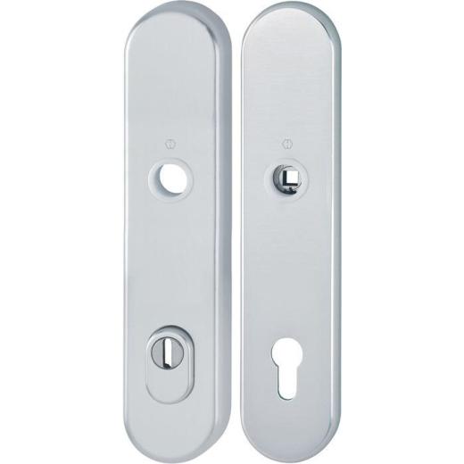 Langschildpaar E3332ZA/3310 F1/silberf.F1 PZ 92mm HOPPE