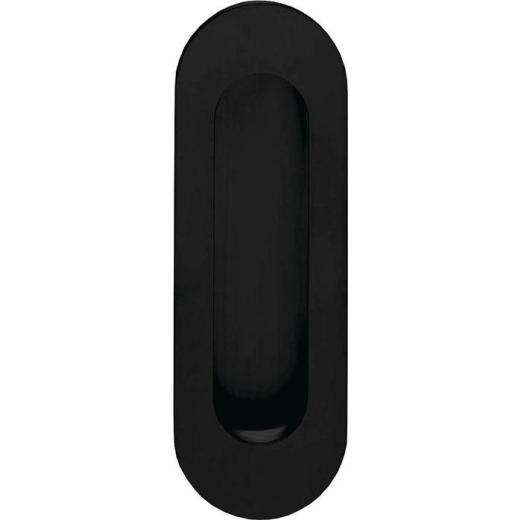 Schiebetürmuschel 4476 VA schwarz ov.bl.L.120mm B.40mm INTERSTEEL