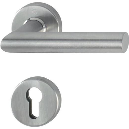 Rosettenhalbgarnitur Ams.E1400Z/42/42S VA F69 4-KT.8mm f.Kombischutz HOPPE