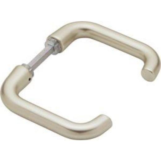 Türdrückerpaar Paris 138L Alu.F2 o.Rosetten 4-KT.8mm HOPPE