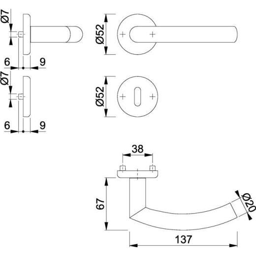 Rosettengrt.Narvik E1430ZP/17KV/17KVS VA F69 rd.OB DIN L/R D/D HOPPE