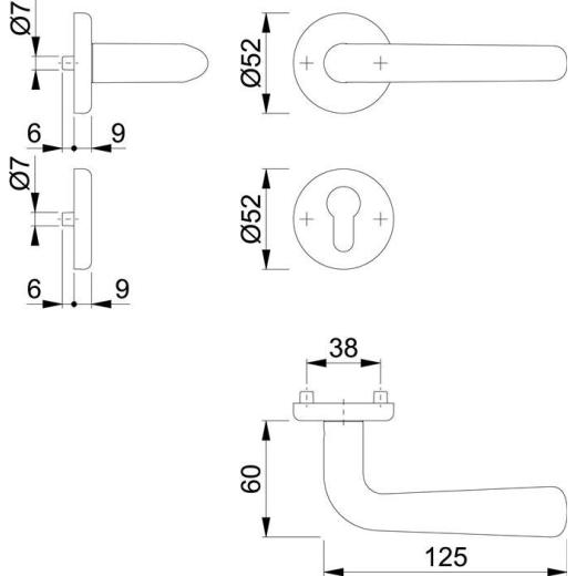 Rosettengrt.Hel.E1730Z/17KV/17KVS VA F69 rd.PZ DIN L/R D/D HOPPE