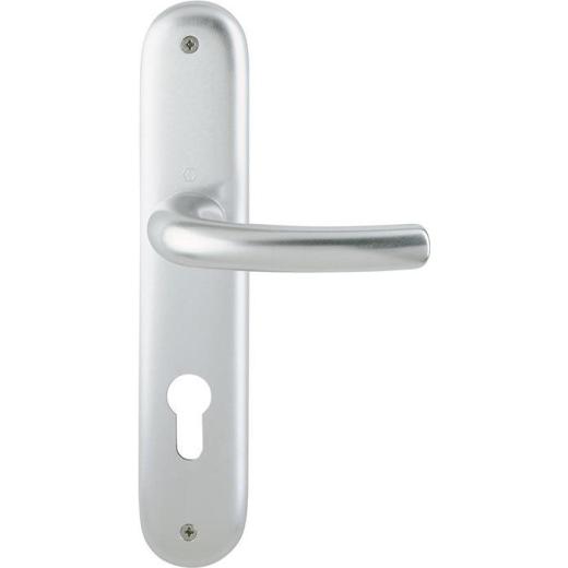 Langschildgarnitur Tôkyô 1710/273P Alu.F1 PZ 72mm DIN L/R HOPPE