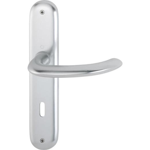 Langschildgarnitur Mar.1138/273P Alu.F1 OB 72mm DIN L/R HOPPE