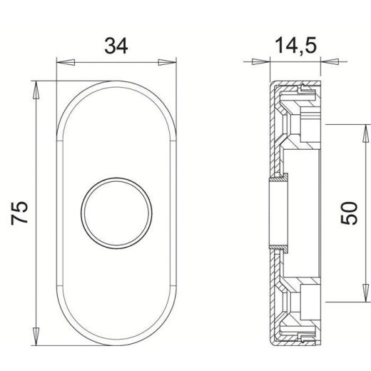 Dr.-Ros.2033/0000 Alu.F1 Schildst.14,5mm rd.ov.EDI