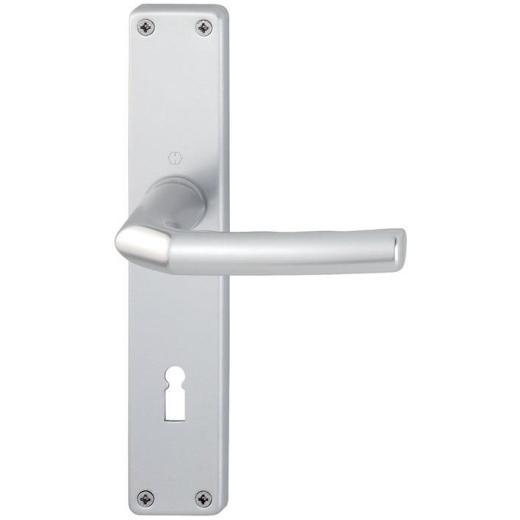 Langschildgarnitur Birm.1117/202SP Alu.F1 OB 72mm DIN L/R HOPPE