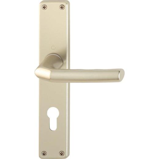 Langschildgarnitur Birm.1117/202SP Alu.F2 PZ 72mm DIN L/R HOPPE