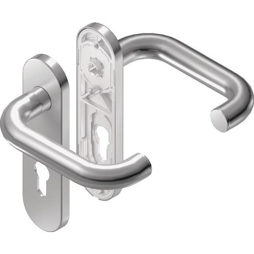 Kurzschild-Feuerschutzgarnitur Rondo Kurzschild VA D/K TS 42-52mm PZ rd