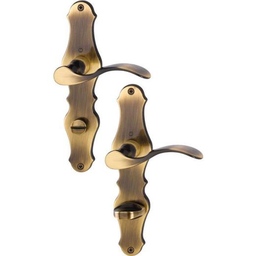 Langschildgarnitur Weimar M112SLN/2007 MS F73 SK/OL 78mm DIN L/R HOPPE