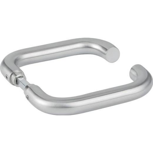 Glastürdrückerpaar 1801 BASIC 01 VA U-Form 4-KT.8mm HERMAT