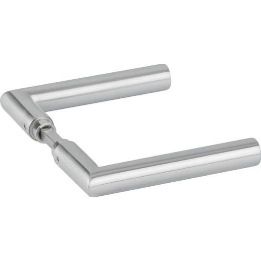 Glastürdrückerpaar 1802 BASIC 02 VA Gehrungsform 4-KT.8mm HERMAT