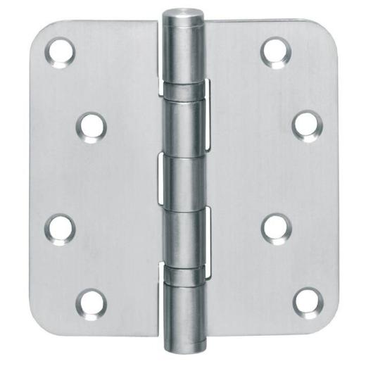 Kugellagertürscharnier VA rd 102x102mm DIN L/R ma ausziehb.Stift INTERSTEEL