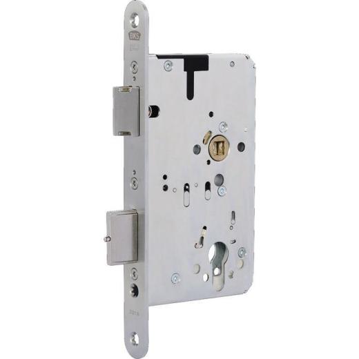 Panik-Einsteckschloss 2321 Fkt.B rd 24/65/72/9mm DIN L/R VA 2-flg.BKS