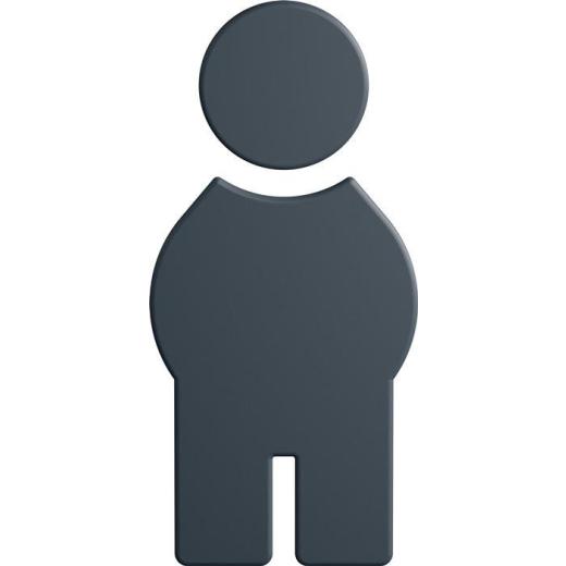 Symbol Mann 801.91B010 PA Farb-Nr.92 B.71,5mm H.150mm S.3mm HEWI