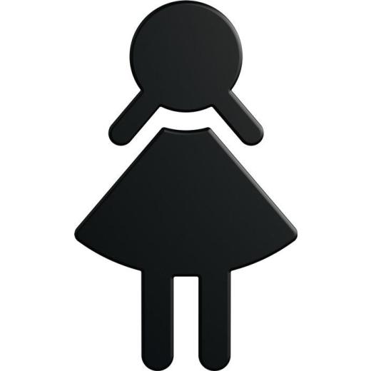 Symbol Frau 801.91B020 PA Farb-Nr.90 B.87mm H.150mm S.3mm HEWI